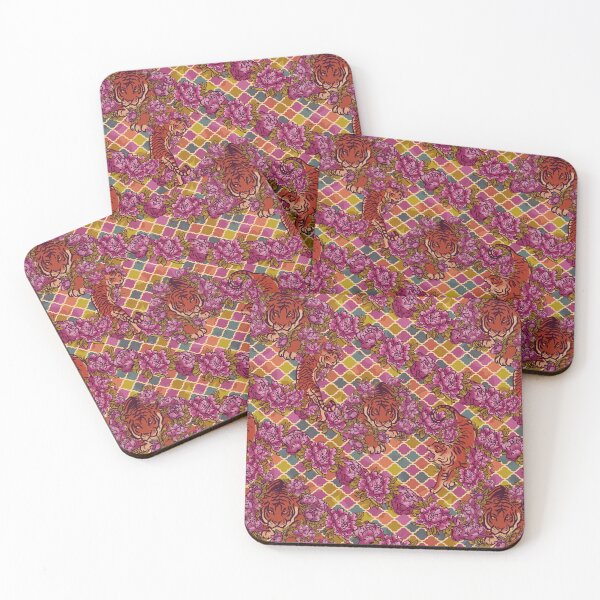 Item preview, Sophisticated Tile pattern with tiger designed and sold by ArtInPi.