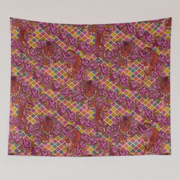 Item preview, Sophisticated Tile pattern with tiger designed and sold by ArtInPi.