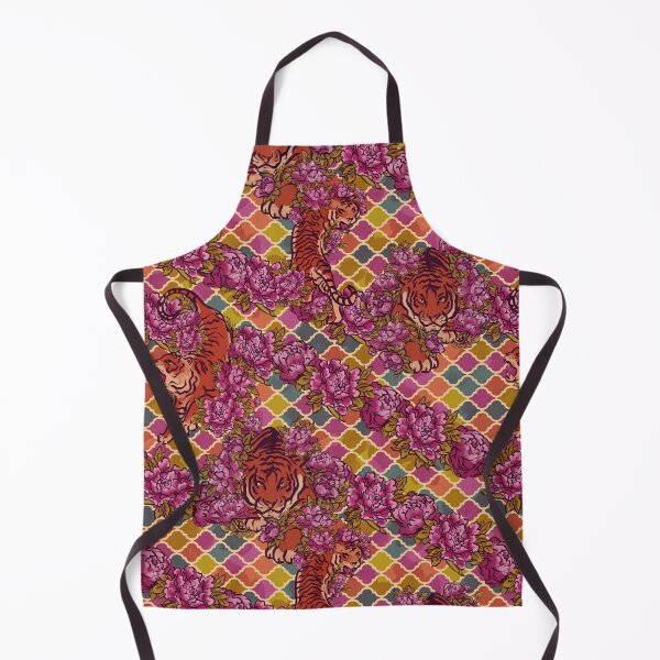 Item preview, Sophisticated Tile pattern with tiger designed and sold by ArtInPi.