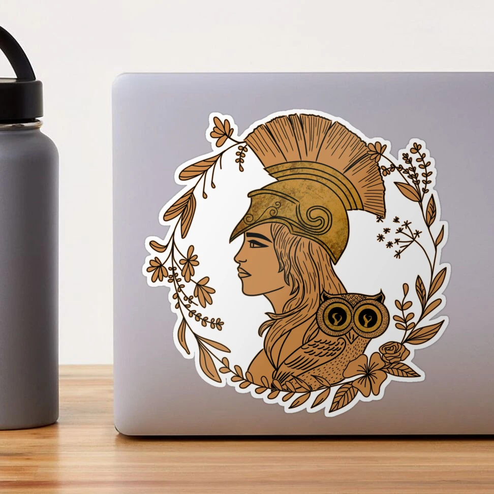 Athena  Sticker for Sale by Snuggly