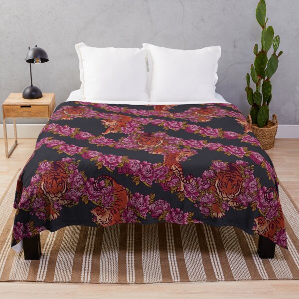Item preview, Sophisticated pattern with tiger on grey designed and sold by ArtInPi.