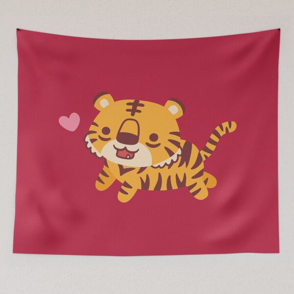 Item preview, Cute Little Prancing Tiger designed and sold by rustydoodle.
