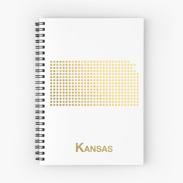 Item preview, Kansas gold dotted map designed and sold by captaingursel.