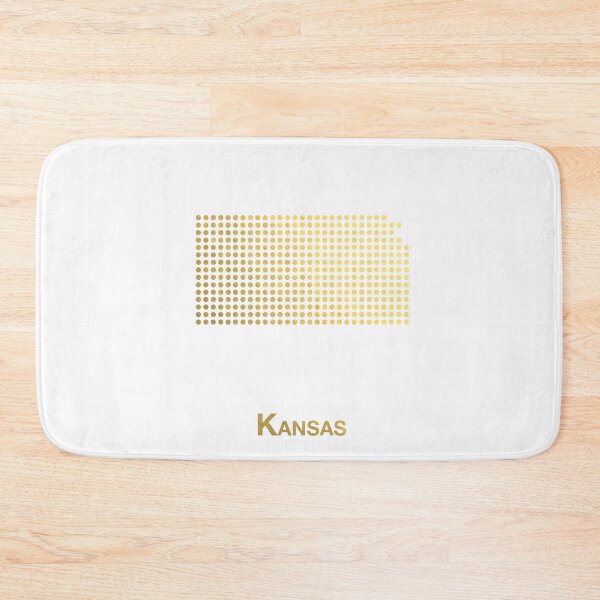 Item preview, Kansas gold dotted map designed and sold by captaingursel.