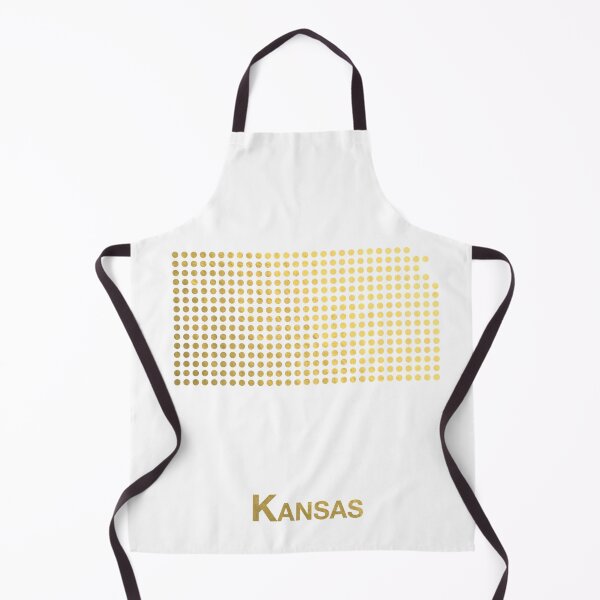 Item preview, Kansas gold dotted map designed and sold by captaingursel.