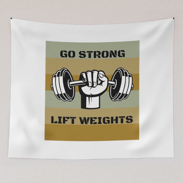Item preview, Go Strong Lift Weights - Gym Lover designed and sold by LMoonDesigns.