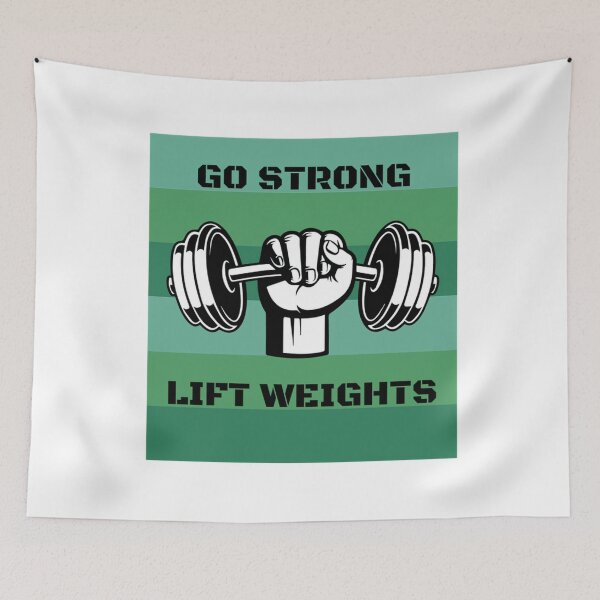 Item preview, Go Strong Lift Weights - Gym Lover designed and sold by LMoonDesigns.