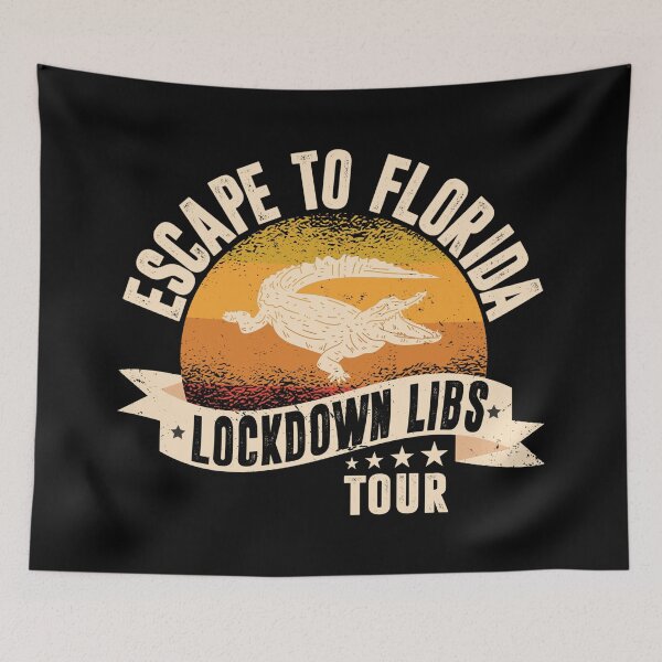 Item preview, Escape To Florida Funny Vintage Ron DeSantis Sarcasm Retro designed and sold by GraphifyArt.