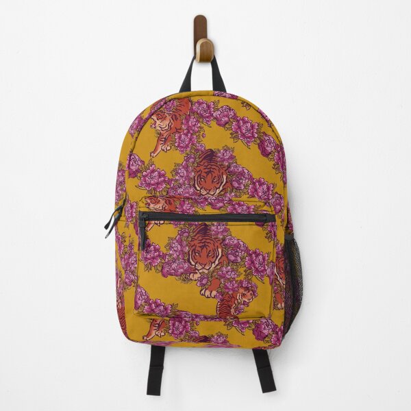 Item preview, Sophisticated pattern with tiger on chartreuse designed and sold by ArtInPi.
