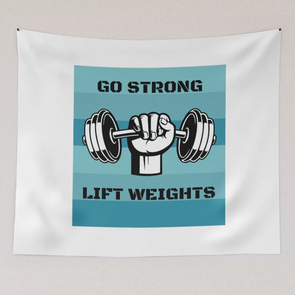 Item preview, Go Strong Lift Weights - Gym Lover designed and sold by LMoonDesigns.