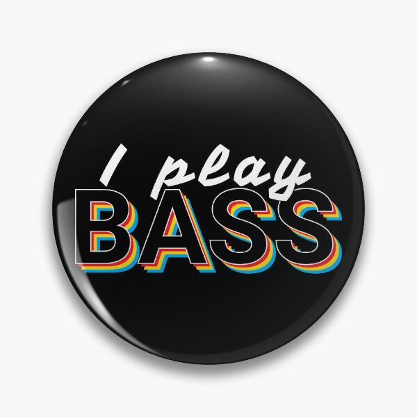 Item preview, I Play Bass Colorful Text designed and sold by nightsworthy.