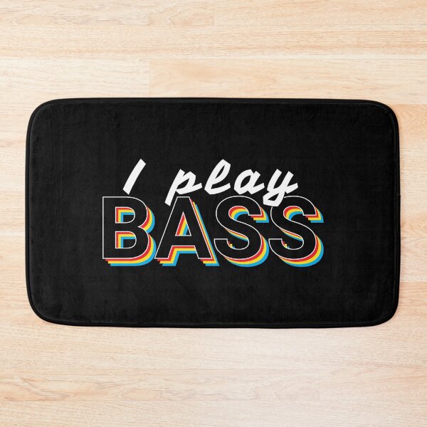 Item preview, I Play Bass Colorful Text designed and sold by nightsworthy.