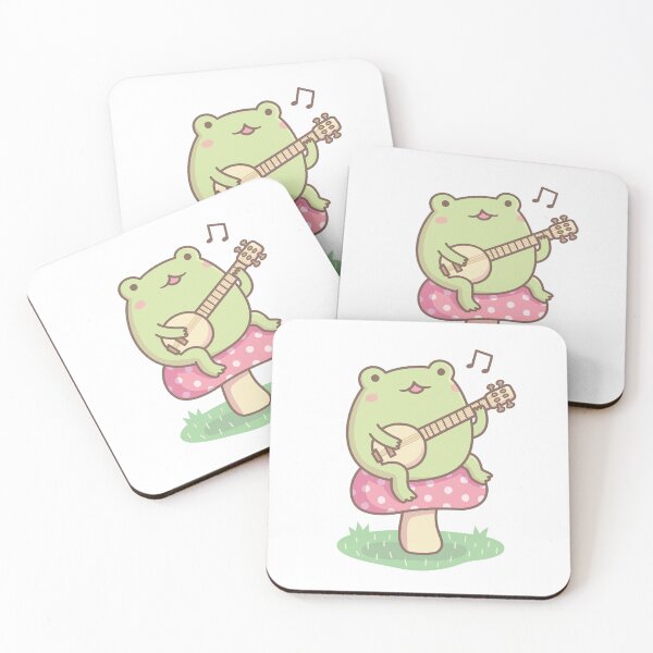 Item preview, Cute Frog Playing Banjo On Toadstool designed and sold by rustydoodle.