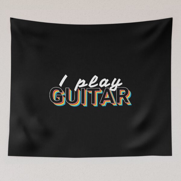 Item preview, I Play Guitar Colorful Text designed and sold by nightsworthy.