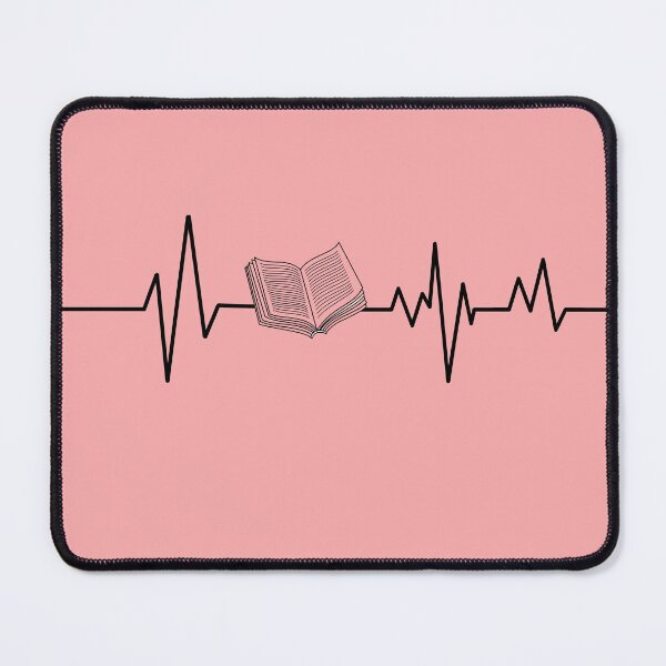 Item preview, BOOKS ARE MY HEARTBEAT designed and sold by The Bookworm Store.