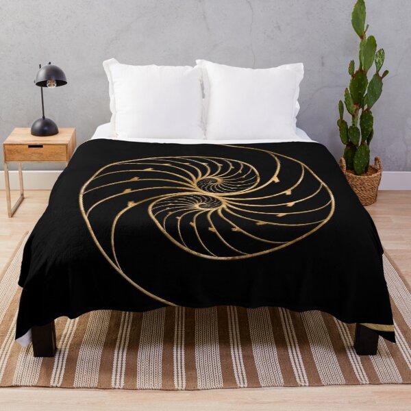 Item preview, Nautilus Shells - Golden Pair designed and sold by k9printart.