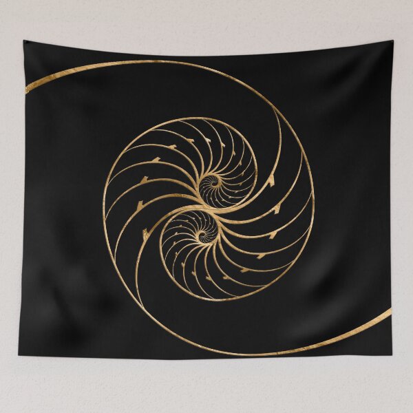 Item preview, Nautilus Shells - Golden Pair designed and sold by k9printart.