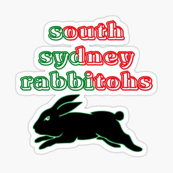 Waterproof Stickers NRL South Sydney Rabbitohs Sticker Set W7 