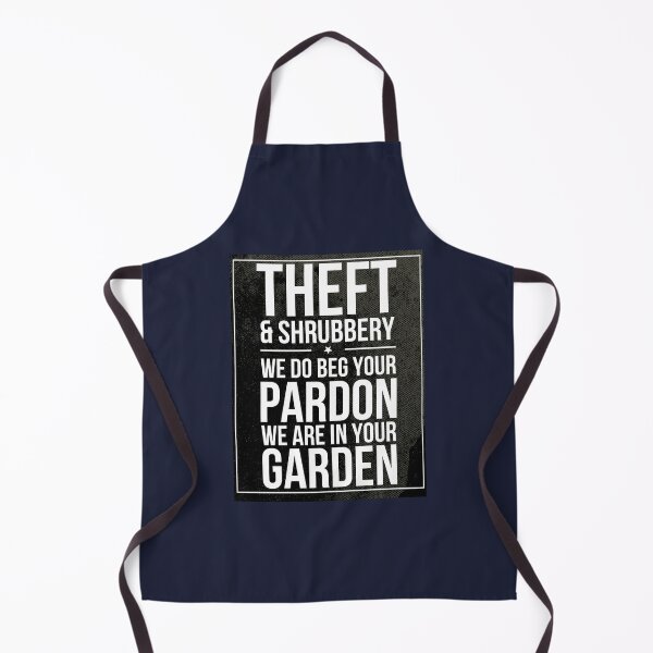 Item preview, Theft and Shrubbery Subway style chant (white text on black) designed and sold by Dpe1974.