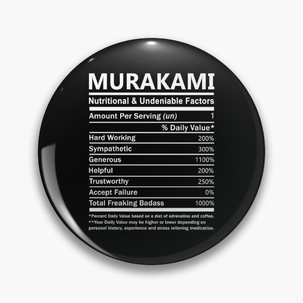 Item preview, Murakami Name T Shirt - Murakami Nutritional And Undeniable Factors Gift Item Tee designed and sold by sallyanney.