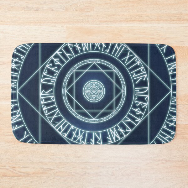Item preview, Blue Glowing Rune Magic Circle designed and sold by Saanis.