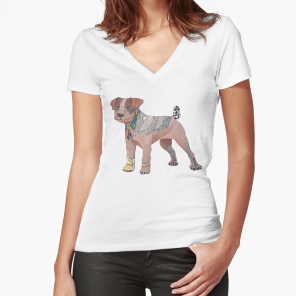 Fitted V-Neck T-Shirt