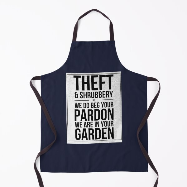 Item preview, Theft and Shrubbery Subway style chant (black text on white) designed and sold by Dpe1974.