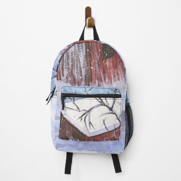 Item preview, Snowy Red Barn Painting Design designed and sold by galleasstudio.