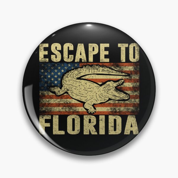 Artikelvorschau,  Entfliehen Sie nach Florida Funny Vintage Ron DeSantis Sarkasmus Retro US-Flagge entworfen und verkauft von GraphifyArt.