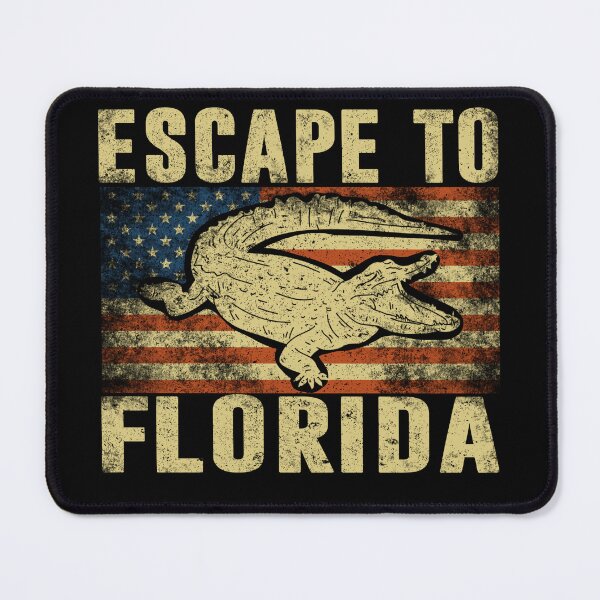 Item preview,  Escape To Florida Funny Vintage Ron DeSantis Sarcasm Retro US Flag designed and sold by GraphifyArt.