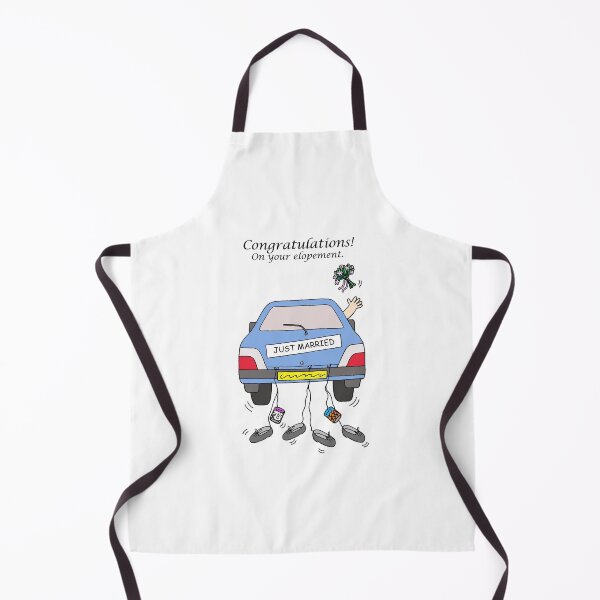 Item preview, Congratulations on Your Elopement Cartoon Car designed and sold by KateTaylor.