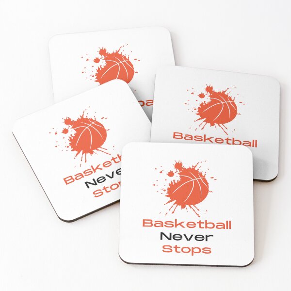 Item preview, Basketball Never Stops designed and sold by Snorg  Tees ⭐⭐⭐⭐⭐.