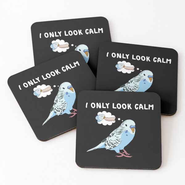 Item preview, Parakeet Bird Biting Finger Funny I Only Look Calm designed and sold by alenaz.