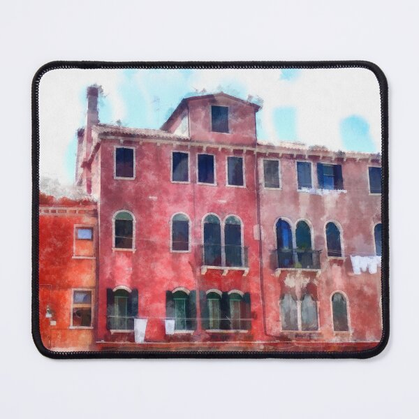 Item preview, Laundry Day at the Red House, Venice, Italy designed and sold by FOLK ART FUSION by heidiannemorris.