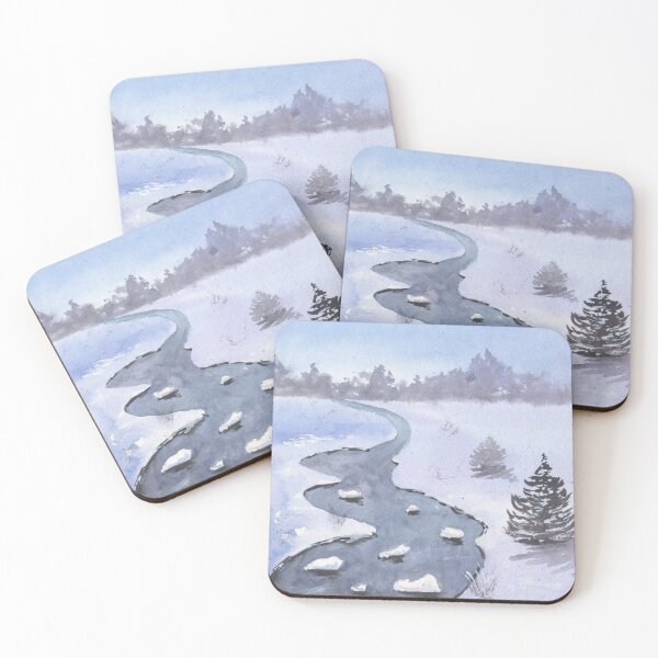 Item preview, Icy Stream Painting Design designed and sold by galleasstudio.