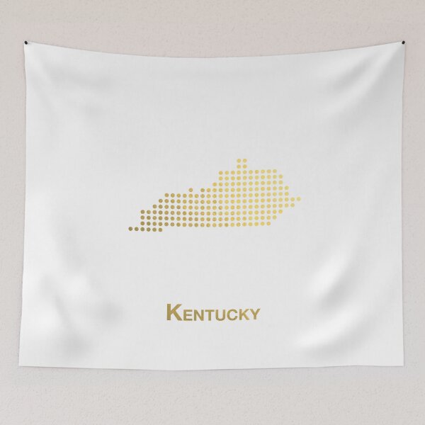 Item preview, Kentucky gold dotted map designed and sold by captaingursel.