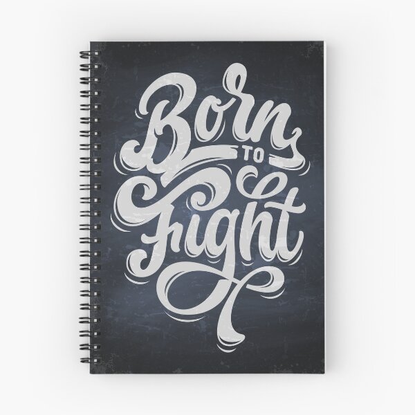 Item preview, Born to fight — Motivation lettering, quote designed and sold by GreekTavern1979.