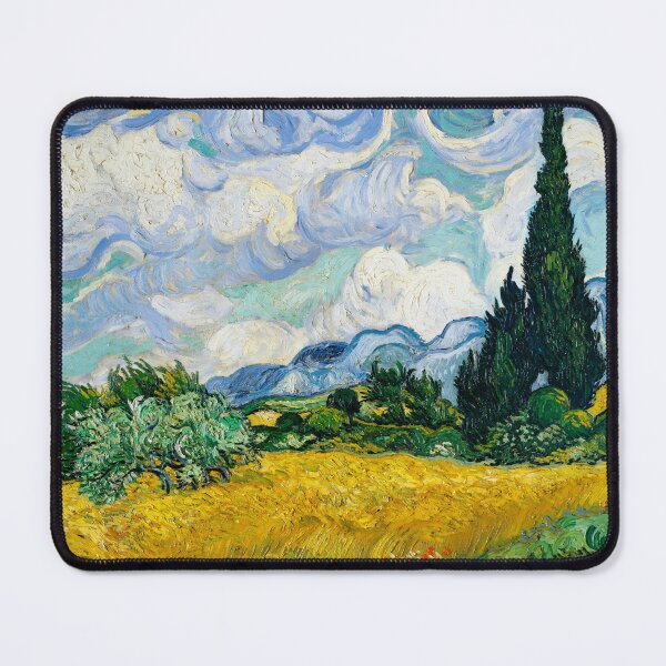 Item preview, Wheat Field with Cypresses (1889) by Vincent Van Gogh designed and sold by The-Lerach.