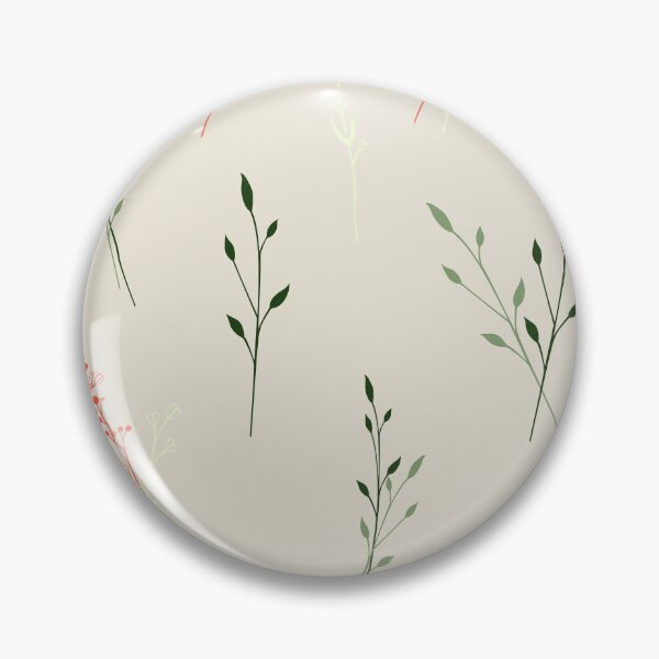 Item preview, Green Beige Red Field Summer Flowers Pattern designed and sold by Missing In Art.