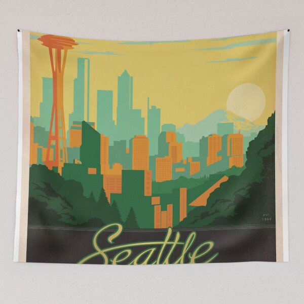 Item preview, Seattle WA  designed and sold by BabyBookDragon.