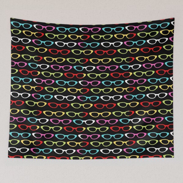 Item preview, Colorful Hipster Eyeglasses Pattern Cute And Beautiful Eyeglasses Pattern designed and sold by SeemDev786.