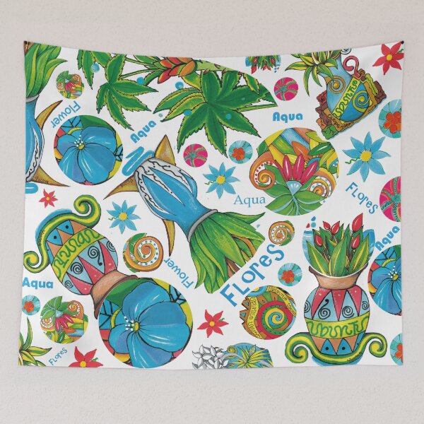 Item preview, The origin of Blooming,Aqua designed and sold by ArtBannerDesign.