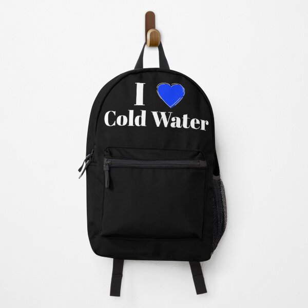 Item preview, I Love Cold Water - Blue Heart - White Text - Wild Swimming Tees designed and sold by WildSwimming.
