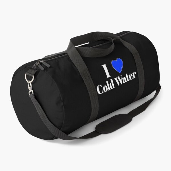 Item preview, I Love Cold Water - Blue Heart - White Text - Wild Swimming Tees designed and sold by WildSwimming.