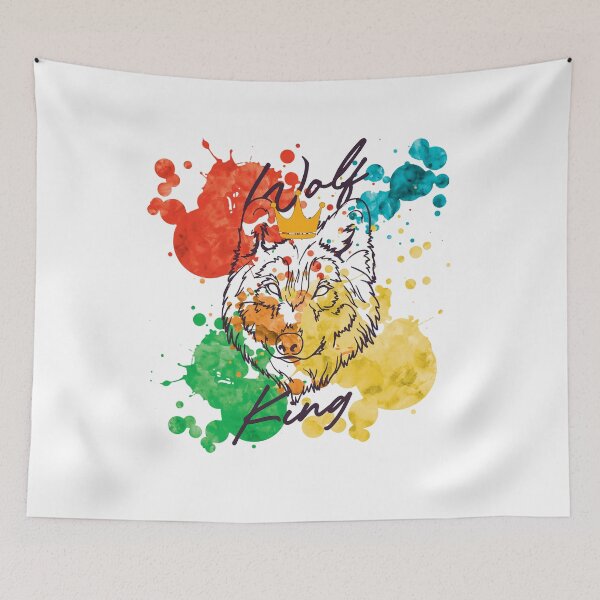 Item preview, Wolf King - Paint Splash Design designed and sold by onjcdesign.