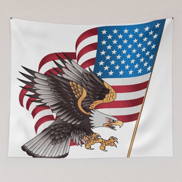 Item preview, bald eagle usa american flag eagle designed and sold by pajosudig.