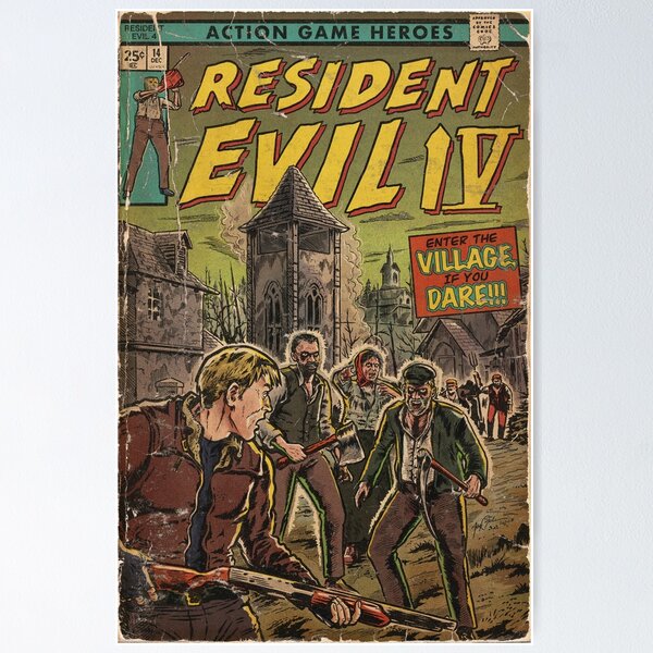Resident Evil 4-Fankunst-Comic-Cover Poster