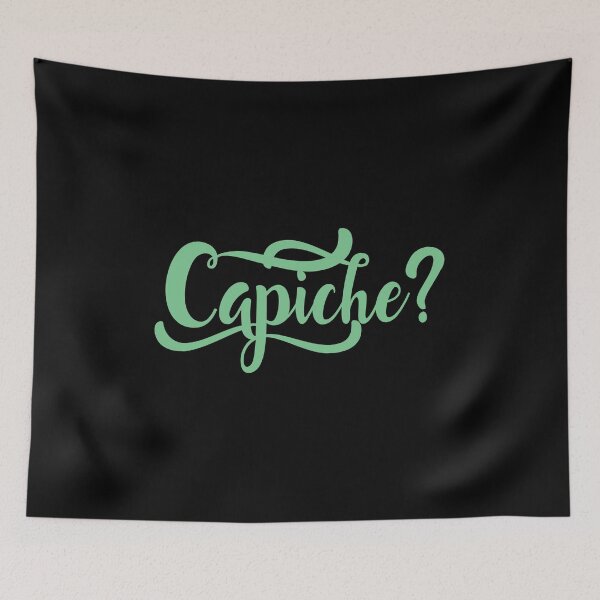 Item preview, Capiche | Capeesh | Italian Funny Humor Print designed and sold by WishingInkwell.