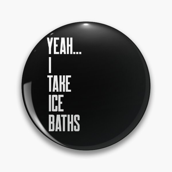 Item preview, Yeah I Take Ice Baths - White Text - Wild Swimming Tees designed and sold by WildSwimming.