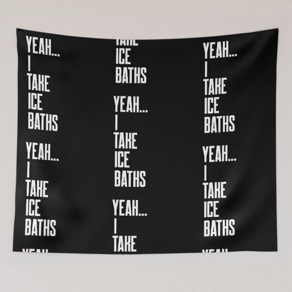 Item preview, Yeah I Take Ice Baths - White Text - Wild Swimming Tees designed and sold by WildSwimming.